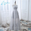 Elegante formal de lentejuelas perlas perlas Sashes Lace Prom Dress